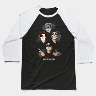 the Doctor with face painting Baseball T-Shirt